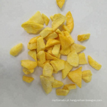 Pêssego amarelo liofilizado 100% natural Lanche de frutas de alta qualidade Características